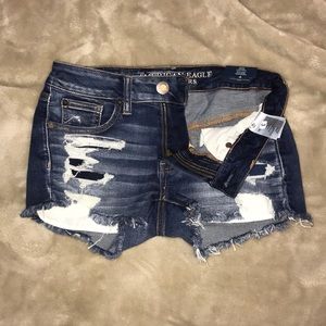 NWT AEO Denim Shortie Size 4